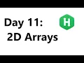 day 11 2d arrays hackerrank solution in java 8 Hackerrank 30 Days Of Code