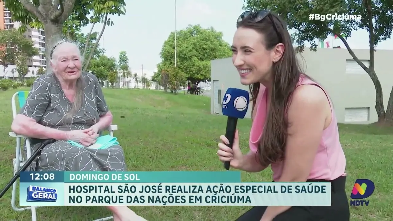 Hospital São José realiza evento de saúde nos parques de Criciúma