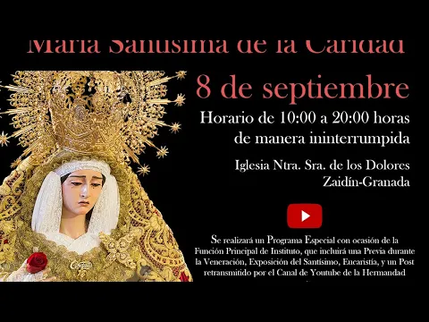 Download MP3 Festividad del 8 de Septiembre, día de la Caridad