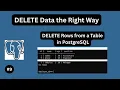How to delete a record from a Table in PostgreSQL - PostgreSQL Tutorial