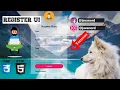 Register User Interface HTML5 CSS3 How to make responsive Register Form Java Nord