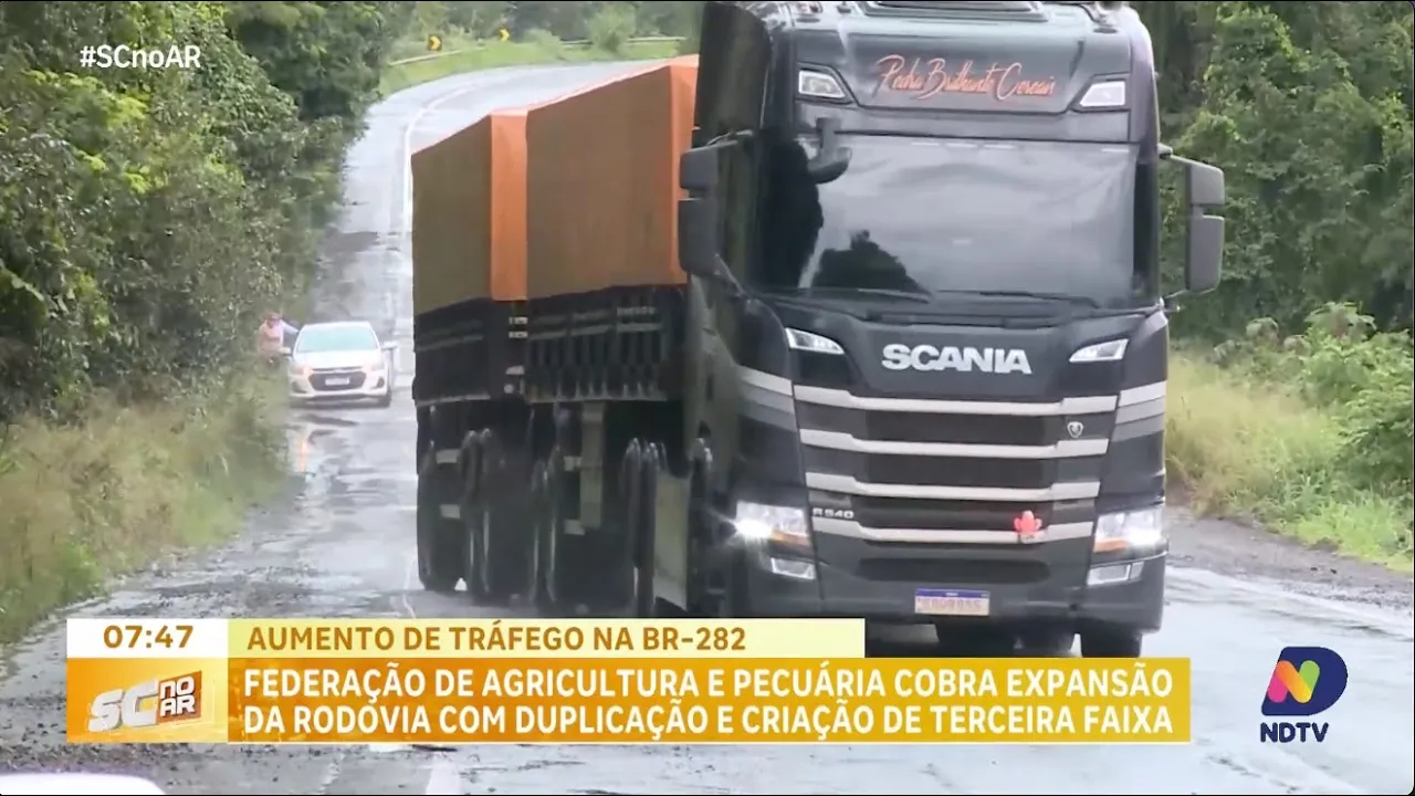 Federação de agricultura e pecuária cobra expansão da BR-282