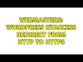 Webmasters Wordpress htaccess redirect from http to https 2 Solutions
