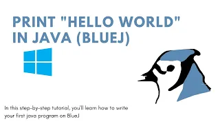 First Java Program BlueJ Print Hello World Compilation and Execution ICSE ISC