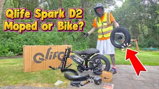 Qlife Spark D2 Electric Bike! Moped or Bike?