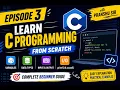 C Programming Tutorial for Beginners Variables Data Types printf scanf Episode 3