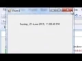Create Date And Digital Clock With Microsoft Visual Studio 2008
