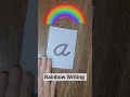 Montessori Cursive Rainbow Writing Step by Step