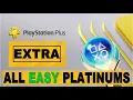 Playstation Plus Extra All Easy Platinum Games - Free Easy Platinums