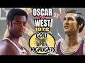 Oscar Robertson vs Jerry West True Highlights Offence Defense Missed Shots etc