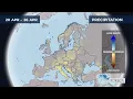 Monthly precipitation forecast for Europe 2026