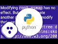 Setting and accessing namespaces in python lxml