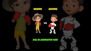 Where vs Having in SQL in animated way