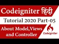 Introduction of Model Views Controller C in Codeigniter Codeigniter Tutorial in Hindi Part