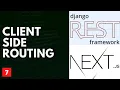 Next JS Link and Dynamic Routing Full-stack React and Django Project