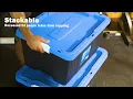 HART Heavy Duty Black Storage Totes