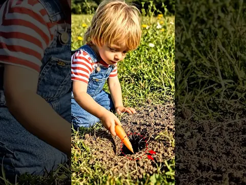 Adorable Baby Feeds Hungry Bunnies 🥕😍