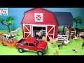 Lagu Terra Battat Barn Farm Playset with Fun Animals Toys for Toddlers
