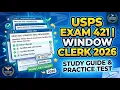 USPS Exam 421 Window Clerk 2026 Study Guide and Practice Test for Postal Service Success