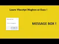 How to create a Message Box using Vbscript