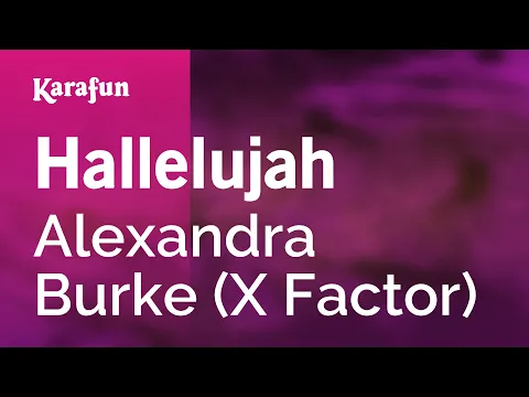 Download MP3 Karaoke Hallelujah - Alexandra Burke (X Factor) *