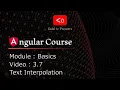 Angular Course 3 7 Text Interpolation
