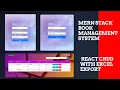 MERN Stack Book Management System React CRUD with Excel Export
