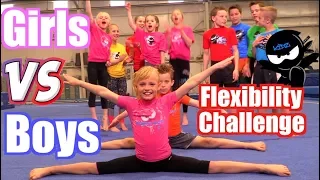 Download Girls vs Boys Gymnastics | Flexibility Challenge MP3