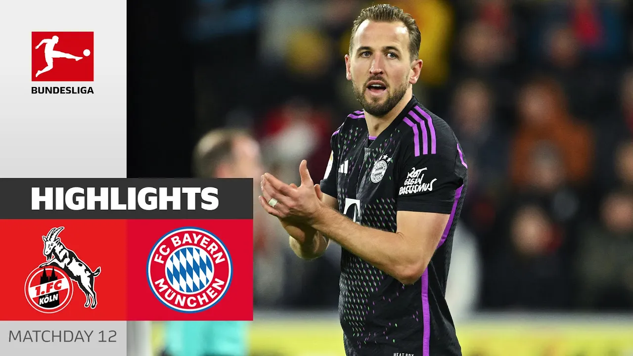 1. FC Köln - FC Bayern München | Highlights | Matchday 12 ...