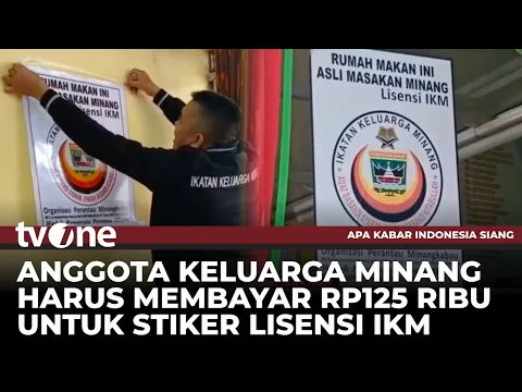 Sejumlah RM Padang Ditempel Stiker Lisensi IKM, Ini Tanggapan Pedagang