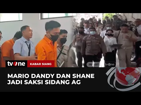 Mario Dandy dan Shane Lukas Bersaksi Untuk AG