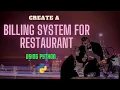 How to Create Billing System Gui Using Python - For Beginners