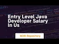 entry level java developer salary in us