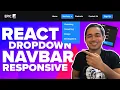 React Navbar Dropdown Menu Responsive Tutorial - Beginner React JS Project