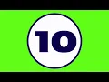 10 SECOND TIMER WITH SOUND GREEN SCREEN NO COPYRIGHT