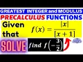 ABSOLUTE VALUE OF x DIVIDES x 1 IN PRECALCULUS