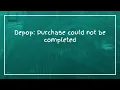 Depop Purchase could not be completed