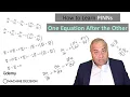 Solve Simulation Equations with PINNs One by One