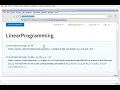 Solving Linear Programming problems on Mathematica