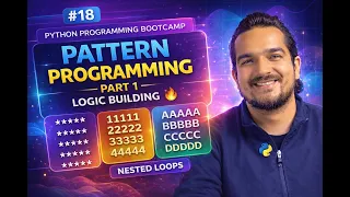 Pattern Programming Part 1 Logic Building with Nested Loops Python Programming Bootcamp