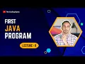 First Java Program Lecture 8 The Coding Bytes