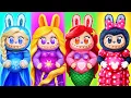 Download Lagu LABUBU Elsa, Rapunzel, dan Ariel Menjadi Ibu! Kreasi Boneka LOL OMG