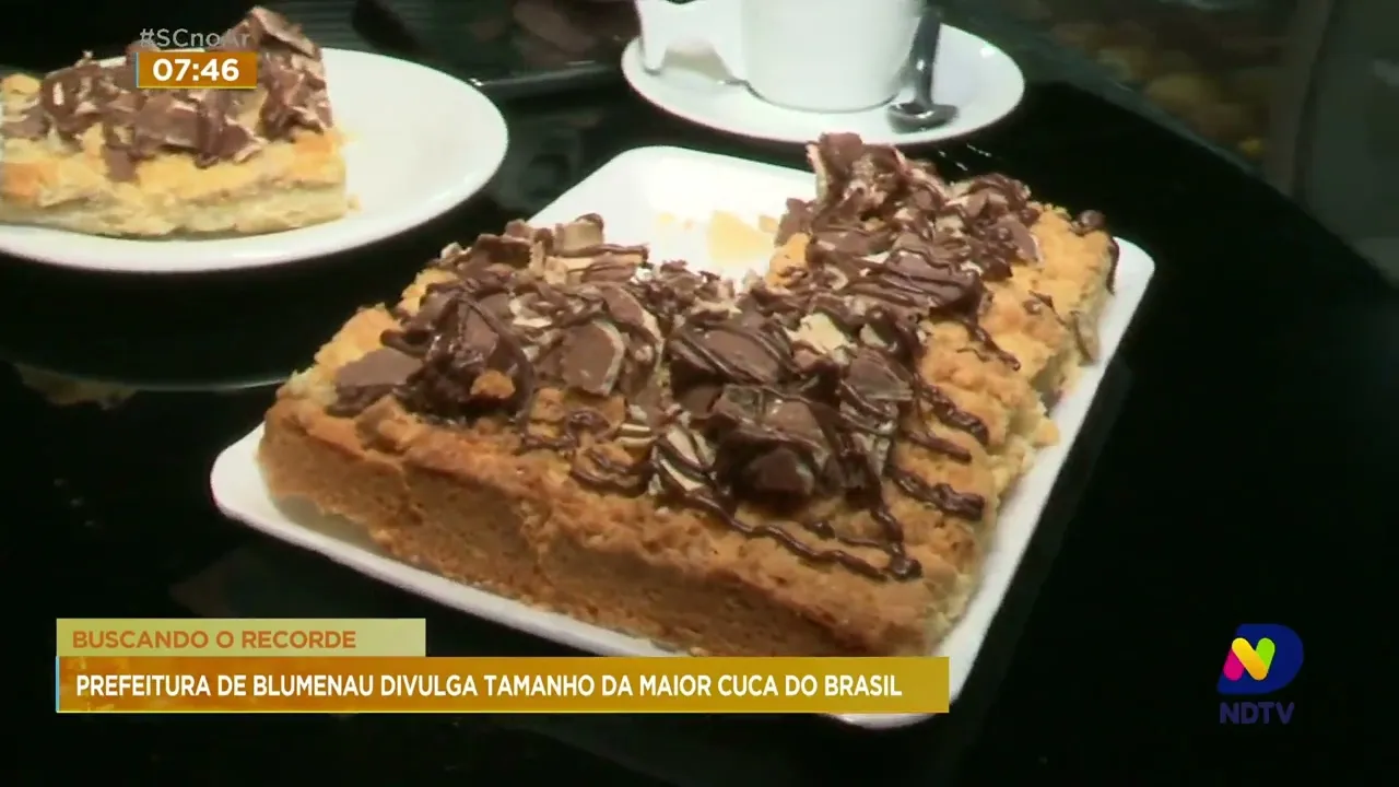 Blumenau espera bater recorde na produção da maior cuca do Brasil