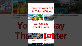 Free Followers Bot 2025 Roblox In My Video 