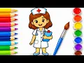 Nurse Drawing Easy for Kids How to Draw and Color a Cute Nurse Step by Step