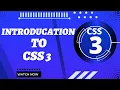 Introduction to CSS 3 types are Inline and internal CSS3 in web coding with Bilal