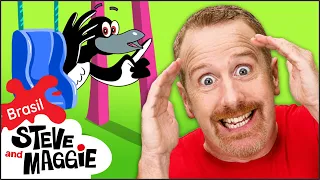 Esconde-Esconde Mágico com Bichinhos de Pelúcia | Diversão no Parquinho com Steve and Maggie Brasil