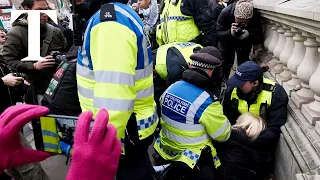 Police arrest pro-Palestinian protesters in central London