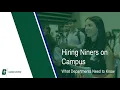 Hiring Niners on Campus What Departments Need to Know