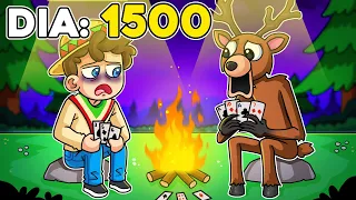 ¡SOBREVIVÍMOS 1500 dias en el BOSQUE! 💀🦌😰🔥 SILVIOGAMER en 99 Noches en el Bosque